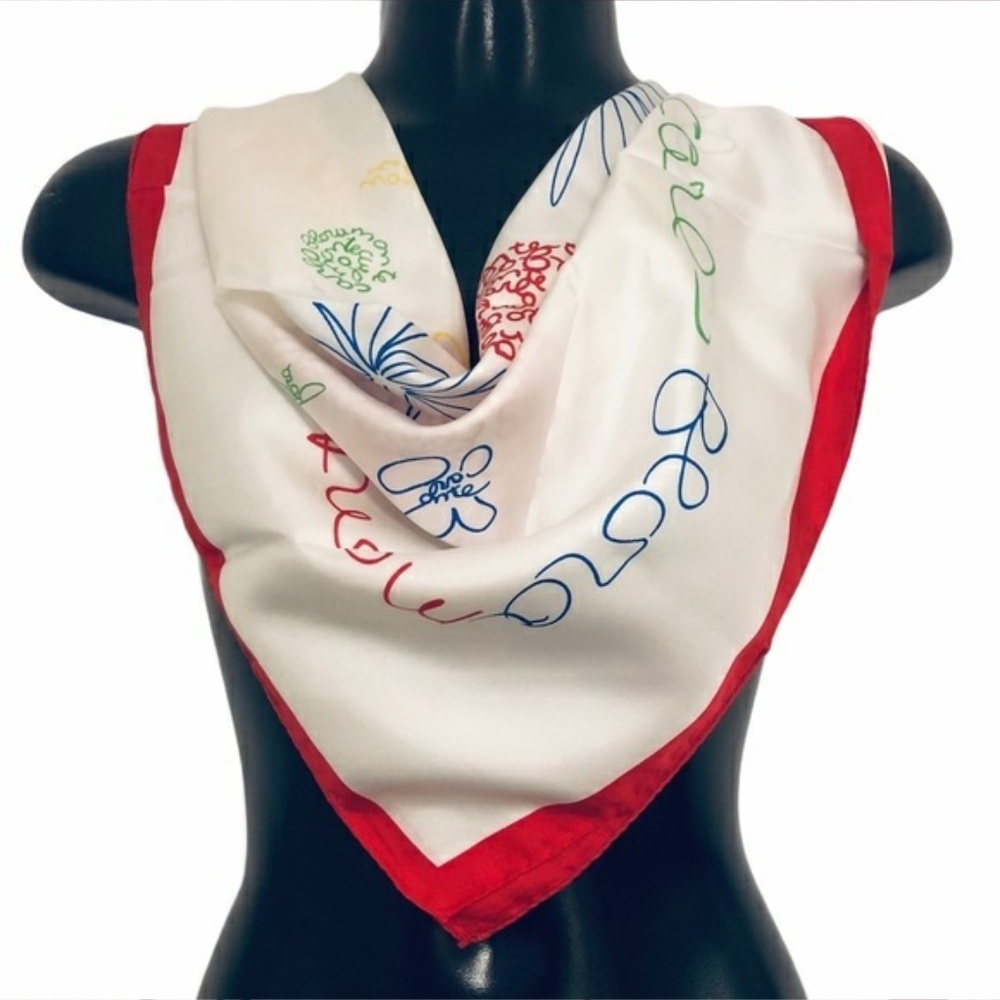 PRINCESS GRACE 100% Silk, Monte Carlo Rare Collectors Square Scarf